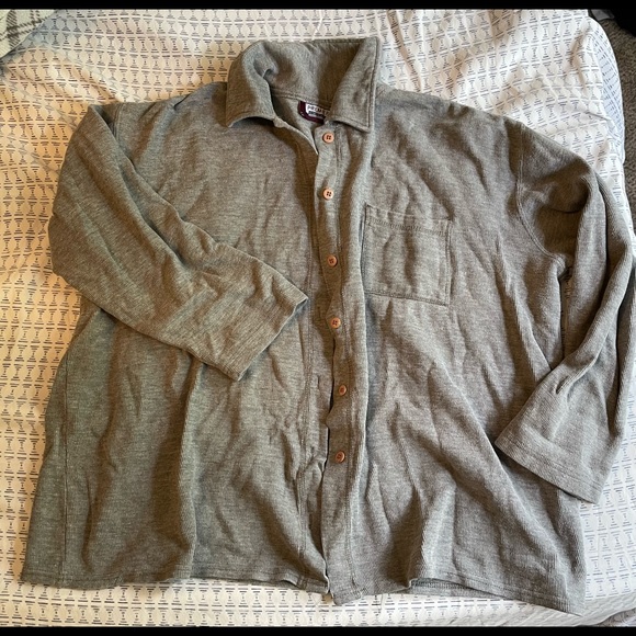 Gray Button Up - Picture 3 of 3